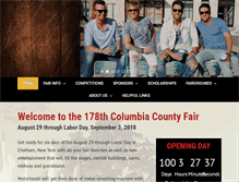 Tablet Screenshot of columbiafair.com